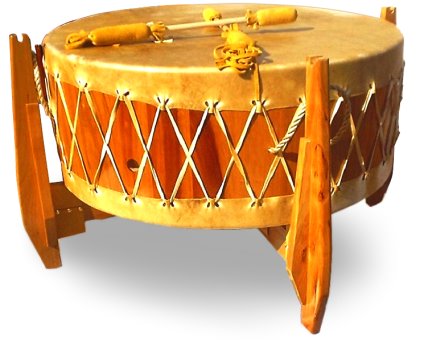 新着20%Off ヴィンテージ　ネイティブアメリカン　インディアン　フォークアート　ドラム　打楽器 工芸品