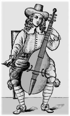ヨーロッパの古楽器／ビオラ・ダ・ガンバ