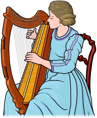 ACbV n[v irish harp