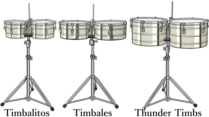 ティンバリトス timbalitos / ティンバレス timbales / サンダー・ティンバレス thunder timbs