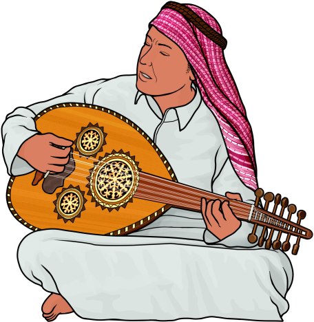 playing oud