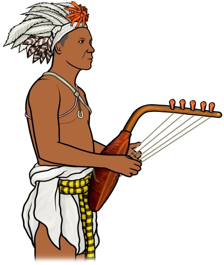 アフリカの楽器：クンディの演奏 kundi