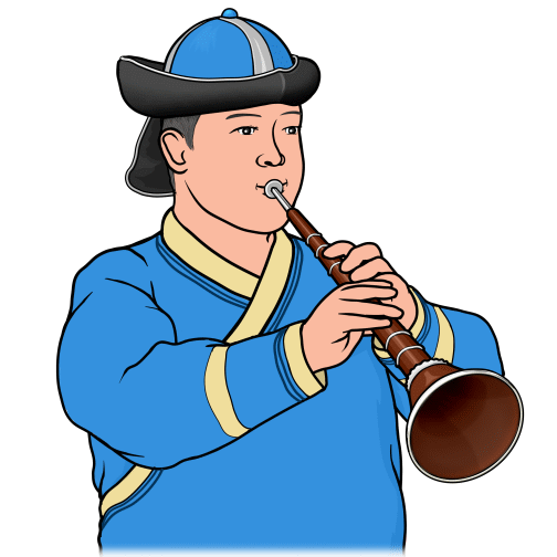 モンゴルの楽器：ビシグール